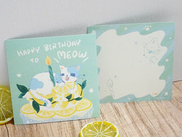 Happy Birthday to Meow 明信片