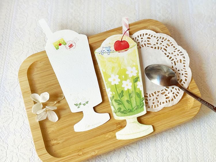 蜜瓜梳打 明信片